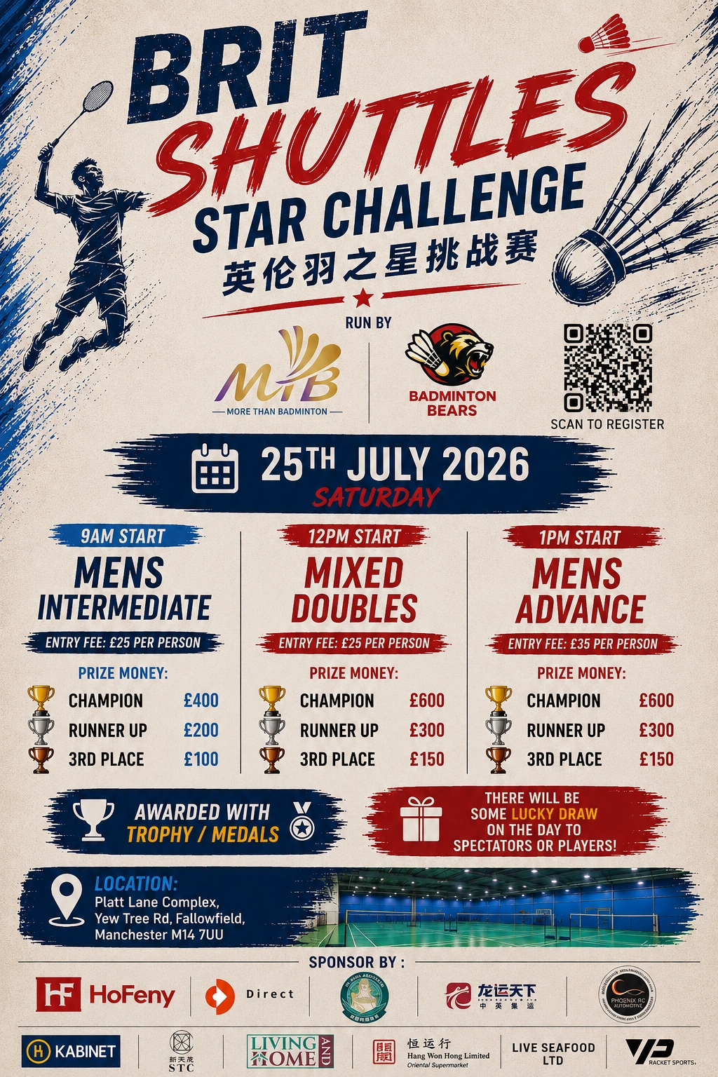 Brit Shuttles Star Challenge Tournament Banner
